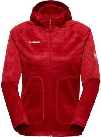 Mammut Crag ML Hooded Jacket Fleecejacke f&uuml;r Damen | rot