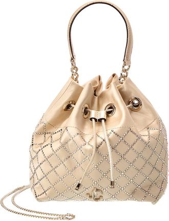 Jimmy Choo London Heidi Satin Bucket Bag