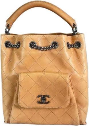 Chanel Bolso Cubo Vintage Pre-owned - Pre-owned - Mujer - Beige - ONE SIZE