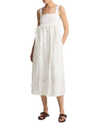 Vince Fil Coupe Mixed Media Dress