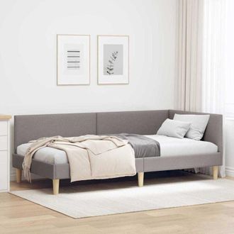 vidaXL vidaXL Cornice del letto ad angolo con testiera Talpa 90 x 190 cm