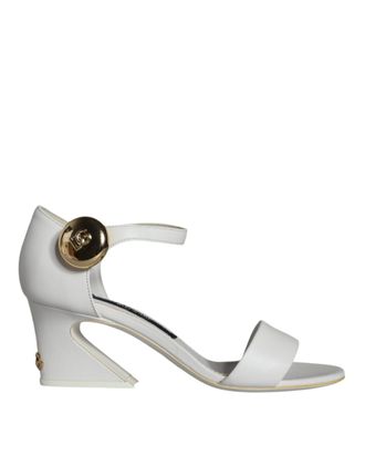 Dolce & Gabbana Womens Leather Sandals Style Dg - White - Size EU 36