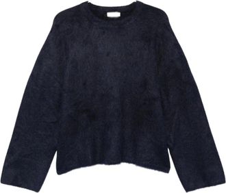Soft Goat Truien & Vesten, Dames, Blauw, S, Alpaca Crewneck