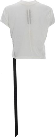 Rick Owens Cropped Cotton T-Shirt - White