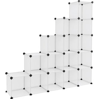 vidaXL Vidaxl - Storage Cube Organiser with 15 Cubes Transparent pp