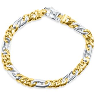Pompeii3 Mens Link 14k Gold (41gram) or Platinum (66gram) 7.5mm Bracelet 8.5