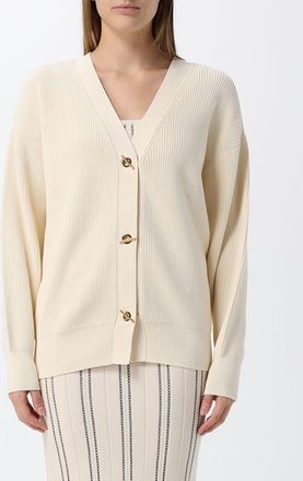 Elisabetta Franchi Cardigan in misto viscosa con scollo a V e spalle scese