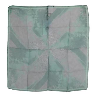 Costume National Silky Scarves, female, Green, Size: ONE SIZE Silk Shawl Foulard Wrap Scarf