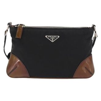 Prada Pre-owned Vintage schoudertas - Dames - Vintage Schoudertas - Zwart - ONE Size - Leer - Vintage