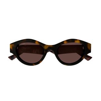 Gucci Cat-eye Frame Zonnebril - Dames - Accessoires - Bruin - Maat: 51 MM