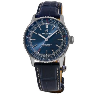 Breitling Navitimer Automatic 41 Blue Dial Leather Strap Mens Watch A17329161C1P1