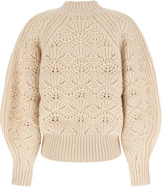 Zimmermann Cable Knit Wool Sweater - Cream