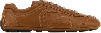 Prada Brown Leather Sneakers