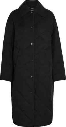 Joseph Penny Quilted Woven Coat - Black - 44 (UK16 / XL)
