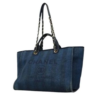 Chanel Bolso Tote Vintage Pre-owned - Pre-owned - Mujer - Azul - ONE SIZE