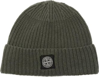 Stone Island Wool Cap With Logo
