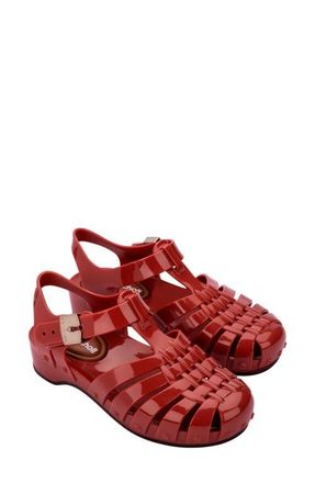 Melissa x Scholl Possession Pescura Ankle Strap Platform Fisherman Sandal in Red at Nordstrom, Size 10