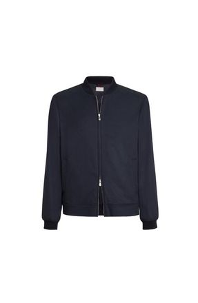 Brunello Cucinelli Lightweight cashmere flannel bomber jacket in Navy Blue at Nordstrom, Size 48 It
