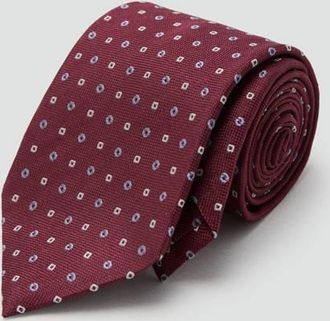 Mango Cravatta 100% seta stampa bordeaux - Uomo - Taglia unica - MANGO MAN