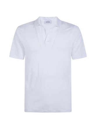 Gran Sasso Logo Print Short Sleeves Skipper Polo Shirt