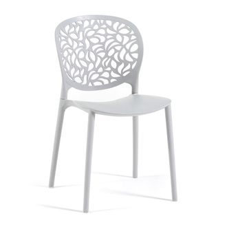 Siediti Fuori e Dentro Set de 6 sillas de jard&iacute;n apilables en resina gris