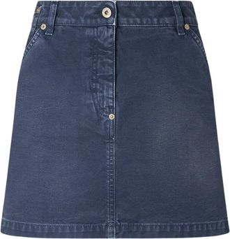 Halfboy Worker Mini - Dames - Spijkerrokken - Blauw - S - Katoen - Rokken