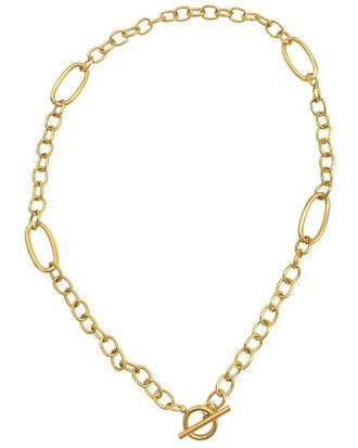 Adornia Adornia 14K Plated Mixed Link Necklace