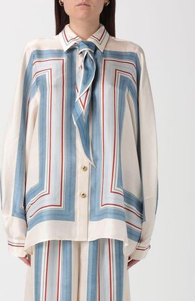 Zimmermann Camicia Zimmermann in twill di seta a righe