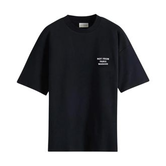 Dr&ocirc;le de Monsieur Tops, Heren, Zwart, M, Katoen, Le T-Shirt Slogan