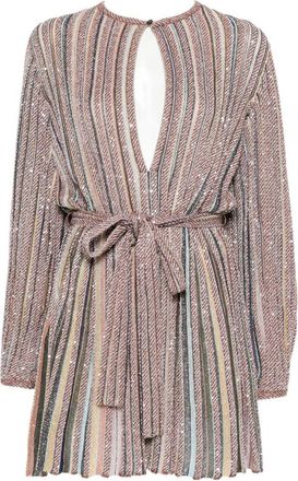 Missoni korte jurk met zigzagmotief
