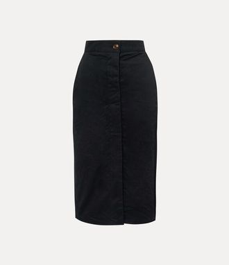 Vivienne Westwood Trouser Skirt Cotton Twill Black 38 Women