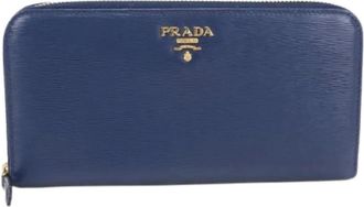 Prada Pre-owned Vintage Long Wallet - - Pre-owned - Donna - Blu - ONE SIZE