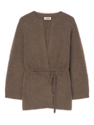 &Aacute;eron V-neck belted cardigan - women - Alpaca Wool/Acrylic - M - Brown