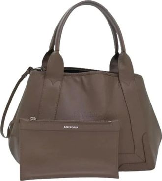 Balenciaga Pre-owned Handbags, female, Gray, Size: ONE SIZE Pre-owned Leather Handbag
