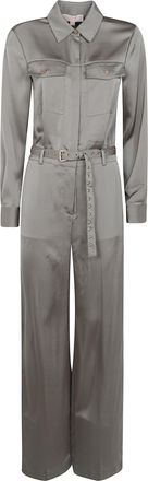 Michael Kors Jumpsuit Satin Longsleeve Mt683l5ayj 305