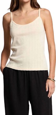 Velvet Lynn Short Sleeve Top In Candle