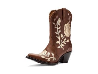 Ariat Arrosa Cowboy Womens Boots Tan Dusk/Gold Shine : 6.5 B - Medium, Leather