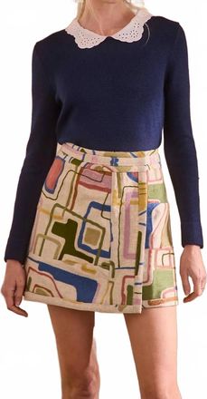Hunter Bell Violette Sweater In Navy