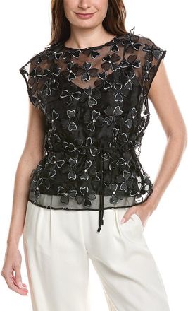 Milly Ryan Clover Bow Organza Top