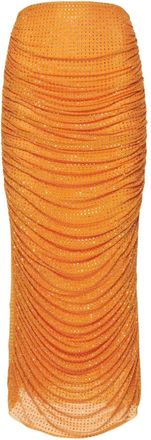 Self Portrait Dames, Rokken, Oranje, Maat: 3XS Poliester