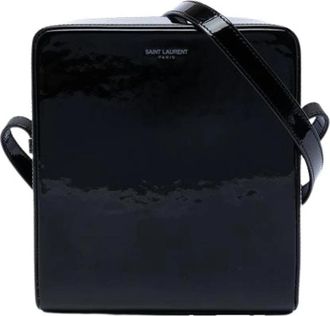 Saint Laurent Pre-owned Camera Bag - Dames - Vintage Schoudertas - Zwart - ONE Size - Leer - Vintage
