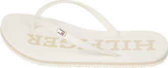 Tommy Hilfiger Women, Hilfiger Strap Beach Sandal, Flip Flop, Beige, 5
