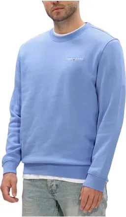 Tommy Jeans Heren, Sweatshirts & Hoodies, Blauw, Maat: L Katoen