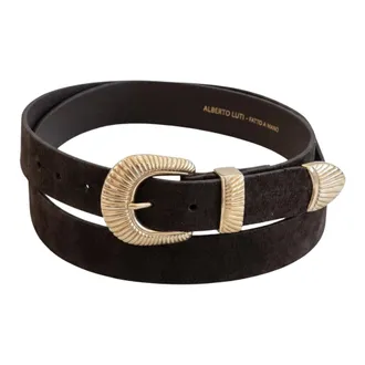 Alberto Luti Eleganza Western Belt - unisex - Alberto Luti - Belts - Brown - 110 CM - Accessories