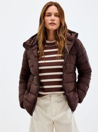 Contemporaine Womens Reprocessed nylon cropped jacket