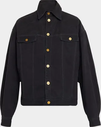 Willy Chavarria Men & apos;s Chachi Denim Trucker Jacket