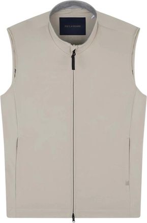 Paul & Shark Jassen, Heren, Beige, S, Nylon, Gilet Dynamic Stretch
