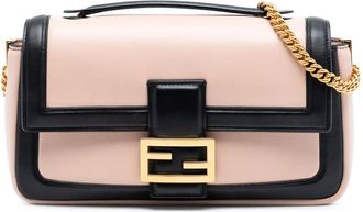 Fendi Pre-owned Fendi Bicolor Leather Chain Midi Baguette AVM8PP2IKFYY3LA8
