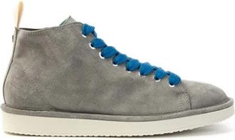 Panchic Su&egrave;de Veterschoenen - Heren - Veterlaarzen - Grijs - 45 EU - Su&egrave;de - Schoenen