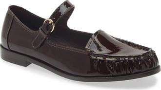 Jeffrey Campbell Lillith Mary Jane Flat in Brown Patent at Nordstrom, Size 9.5